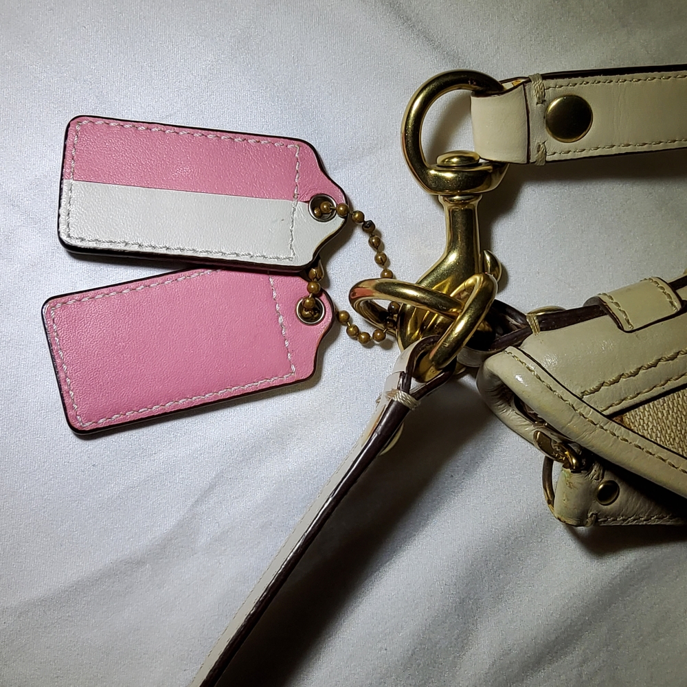 Coach Beige and Pink Women's Bag - Picture 13 of 14